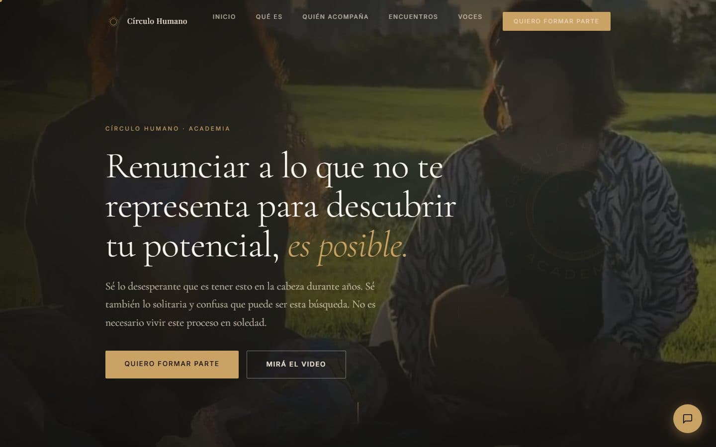 Sitio web de Círculo Humano